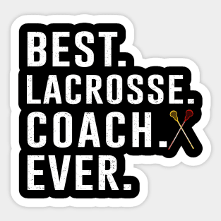 Best Lacrosse Coach Ever Gift Sticker